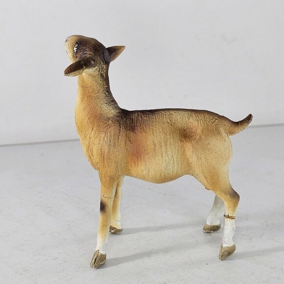 Vintage Ceramic Goat Figurine Hand Painted Nativity *AS IS Multiple Repairs* - Picture 5 of 12